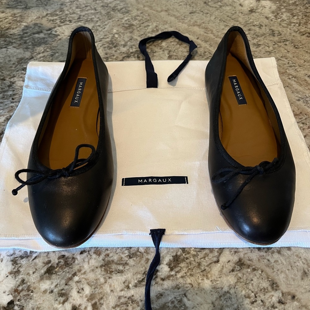Margaux The Demi Ballet Flats Black Size 39.5 wide Career Day to Night